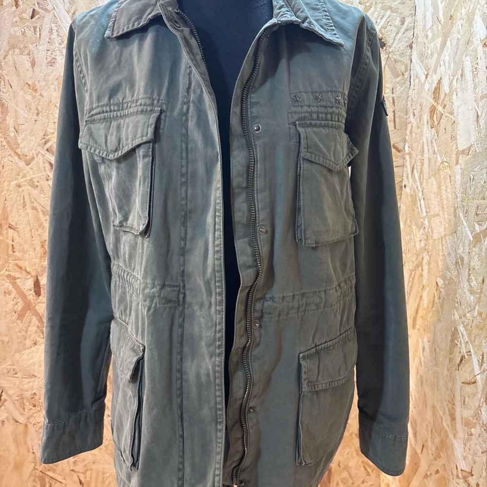 Tommy Hilfiger Women’s Olive Green Utility Jacket Size Medium M